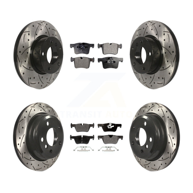 Transit Auto KDF-100340 Disc Brake Kit for 2013-2018 BMW 328d xDrive, BMW 320i xDrive - Front and Rear