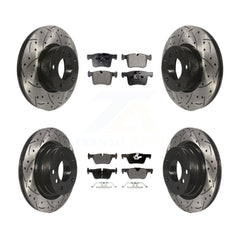 Transit Auto KDF-100341 Disc Brake Kit for 2013-2018 BMW 328d, BMW 320i - Front and Rear
