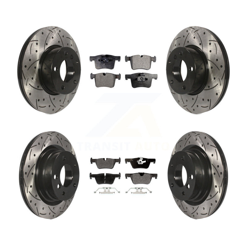 Transit Auto KDF-100341 Disc Brake Kit for 2013-2018 BMW 328d, BMW 320i - Front and Rear