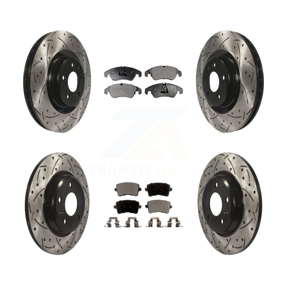 Transit Auto KDF-100345 Disc Brake Kit for 2009-2010 Audi Q5 - Front and Rear