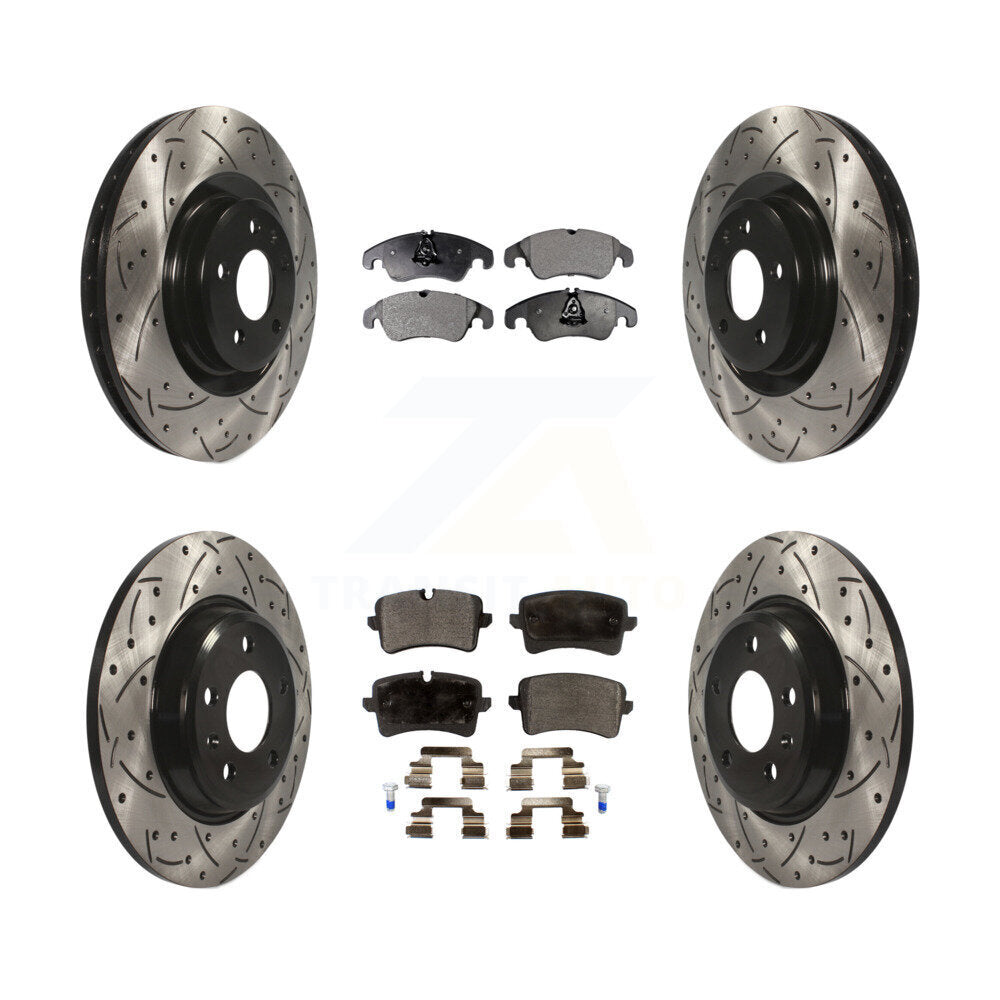 Transit Auto KDF-100346 Disc Brake Kit for 2013 Audi A6 - Front and Rear