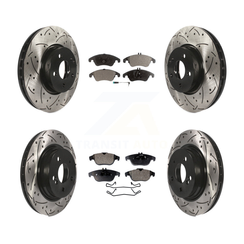 Transit Auto KDF-100359 Disc Brake Kit for 2008-2015 Mercedes-Benz C300, Mercedes-Benz E350, Mercedes-Benz C350 - Front and Rear