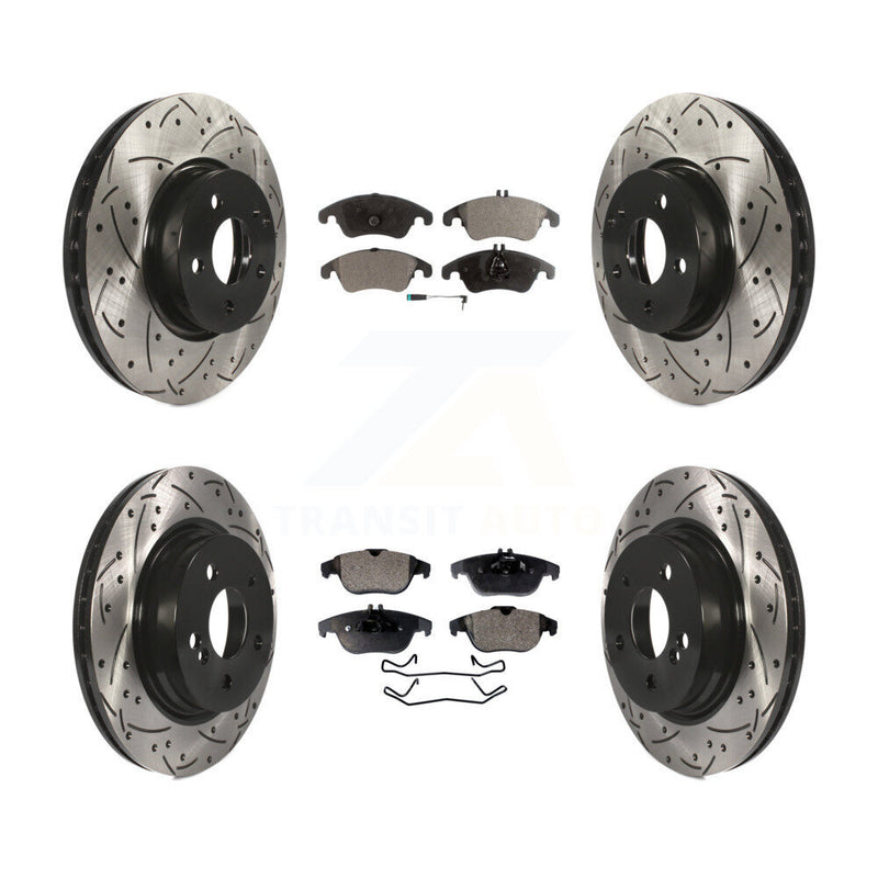 Transit Auto KDF-100359 Disc Brake Kit for 2008-2015 Mercedes-Benz C300, Mercedes-Benz E350, Mercedes-Benz C350 - Front and Rear