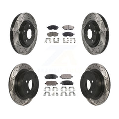 Transit Auto KDF-100360 Disc Brake Kit for 2011-2019 Nissan Juke, Nissan Sentra - Front and Rear