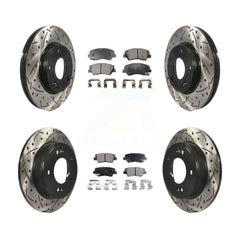 Transit Auto KDF-100362 Disc Brake Kit for 2011-2016 Hyundai Elantra GT, Kia Forte and More - Front and Rear