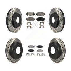 Transit Auto KDF-100363 Disc Brake Kit for 2016-2017 Kia Forte Koup, Hyundai Elantra GT - Front and Rear