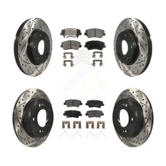 Transit Auto KDF-100364 Disc Brake Kit for 2016-2018 Hyundai Elantra GT, Kia Forte and More - Front and Rear