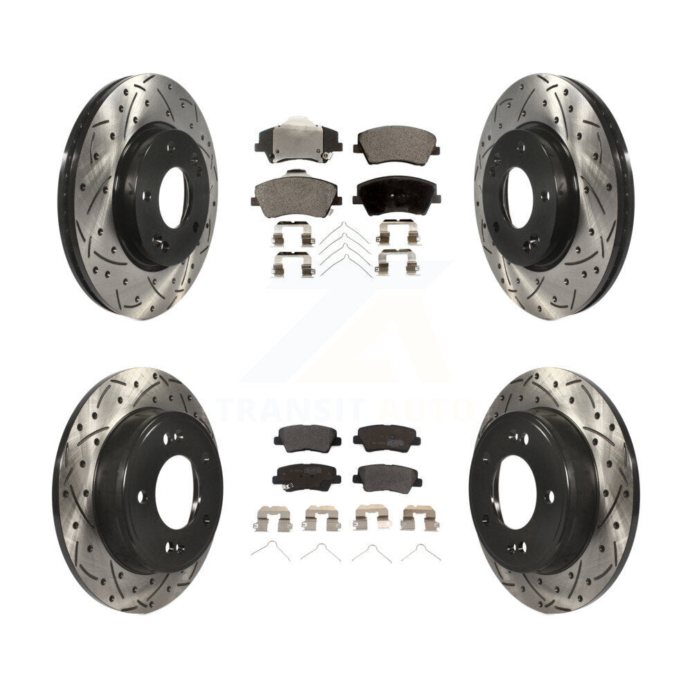Transit Auto KDF-100365 Disc Brake Kit for 2017-2020 Hyundai Elantra - Front and Rear
