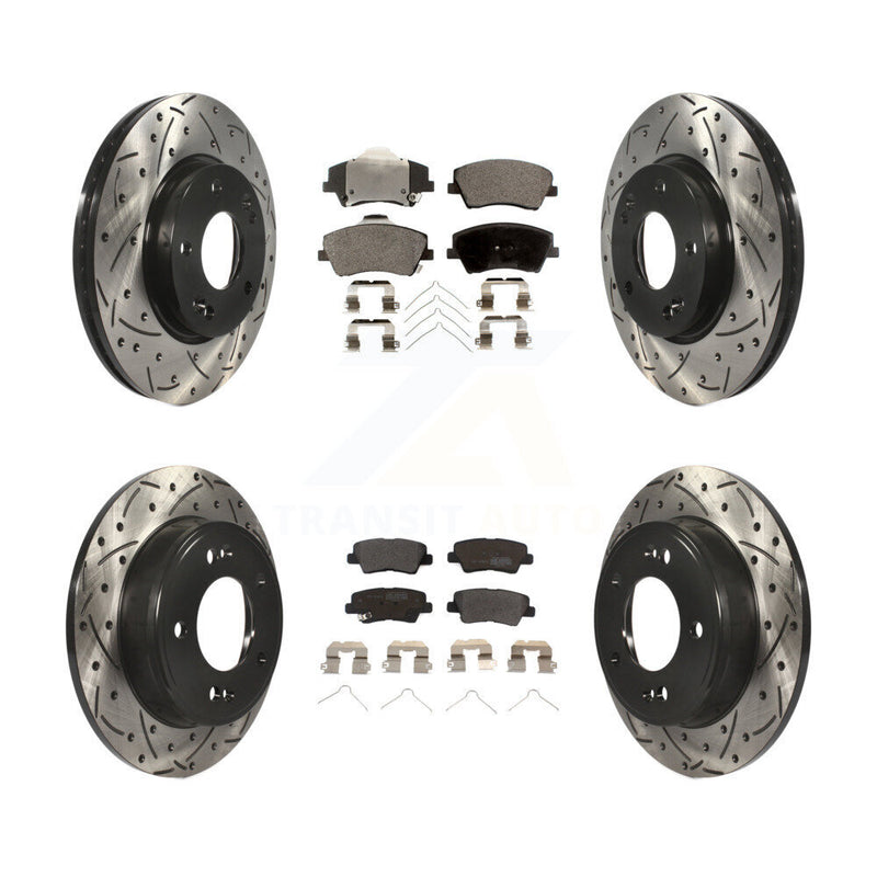 Transit Auto KDF-100365 Disc Brake Kit for 2017-2020 Hyundai Elantra - Front and Rear