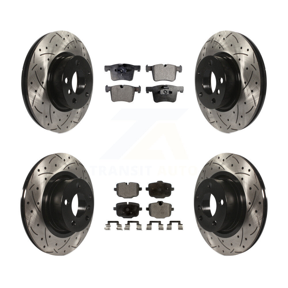 Transit Auto KDF-100366 Disc Brake Kit for 2012 BMW X3 - Front and Rear