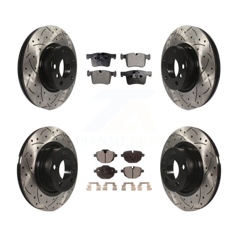 Transit Auto KDF-100367 Disc Brake Kit for 2011-2018 BMW X4, BMW X3 - Front and Rear