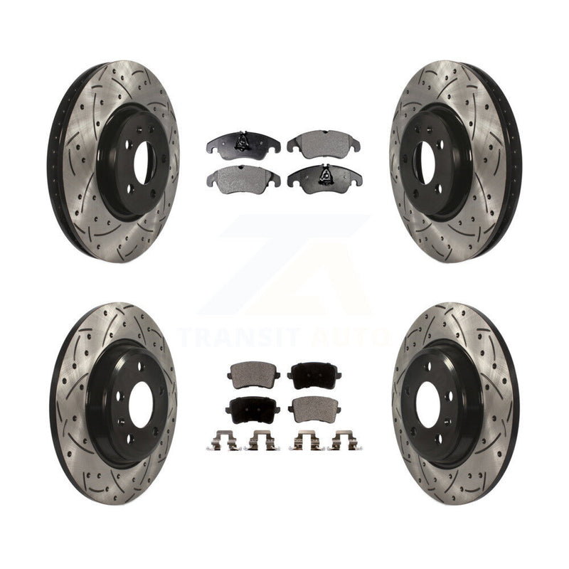 Transit Auto KDF-100369 Disc Brake Kit for 2011-2017 Audi A4 Quattro, Audi A5 and More - Front and Rear