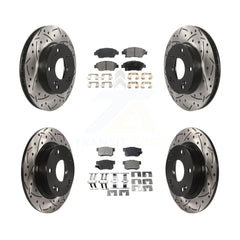 Transit Auto KDF-100374 Disc Brake Kit for 2013-2015 Acura ILX - Front and Rear