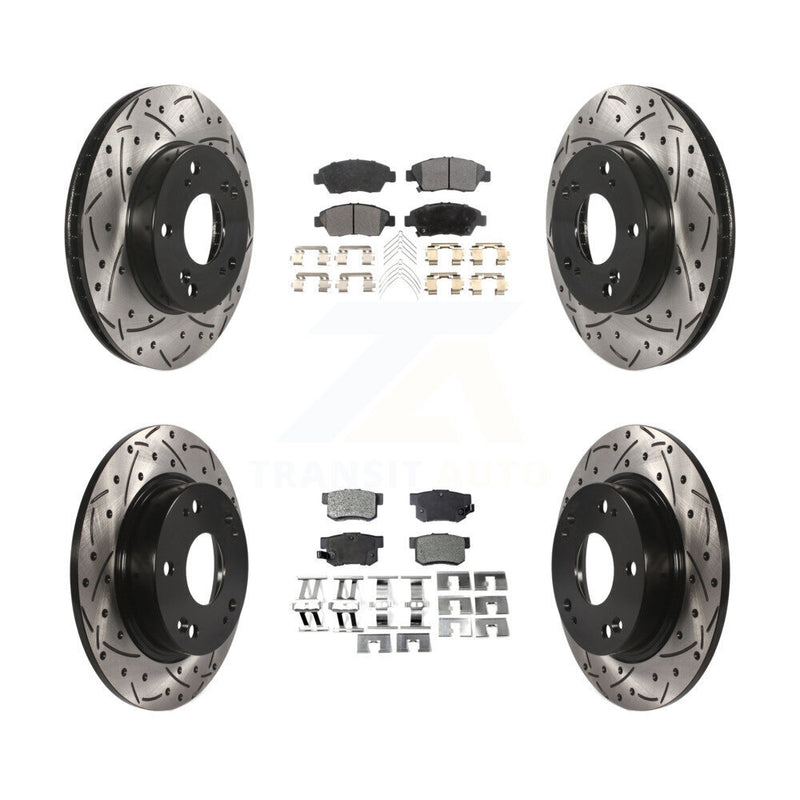 Transit Auto KDF-100374 Disc Brake Kit for 2013-2015 Acura ILX - Front and Rear