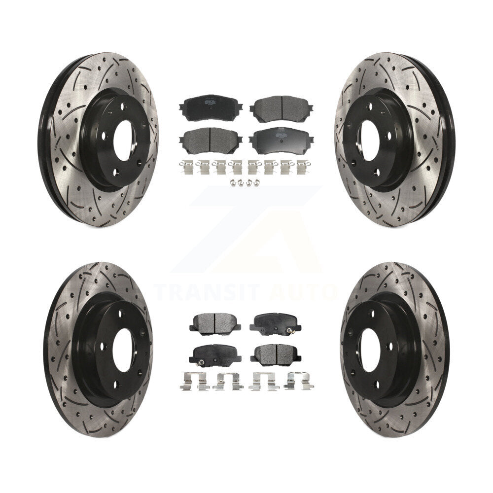 Transit Auto KDF-100378 Disc Brake Kit for 2014-2015 Mazda 6 - Front and Rear