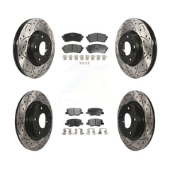 Transit Auto KDF-100378 Disc Brake Kit for 2014-2015 Mazda 6 - Front and Rear