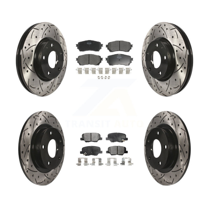Transit Auto KDF-100378 Disc Brake Kit for 2014-2015 Mazda 6 - Front and Rear