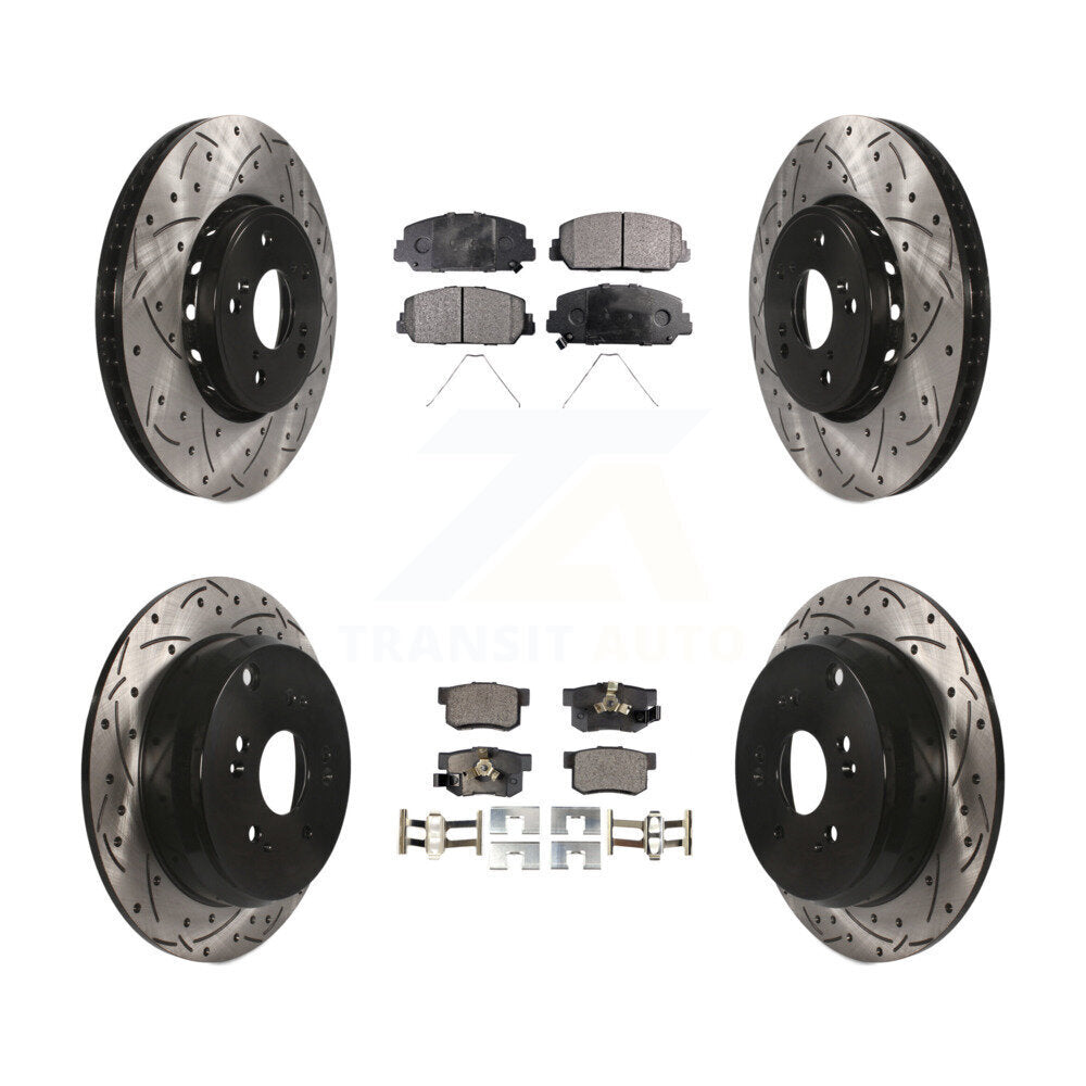Transit Auto KDF-100379 Disc Brake Kit for 2013-2018 Acura RDX - Front and Rear