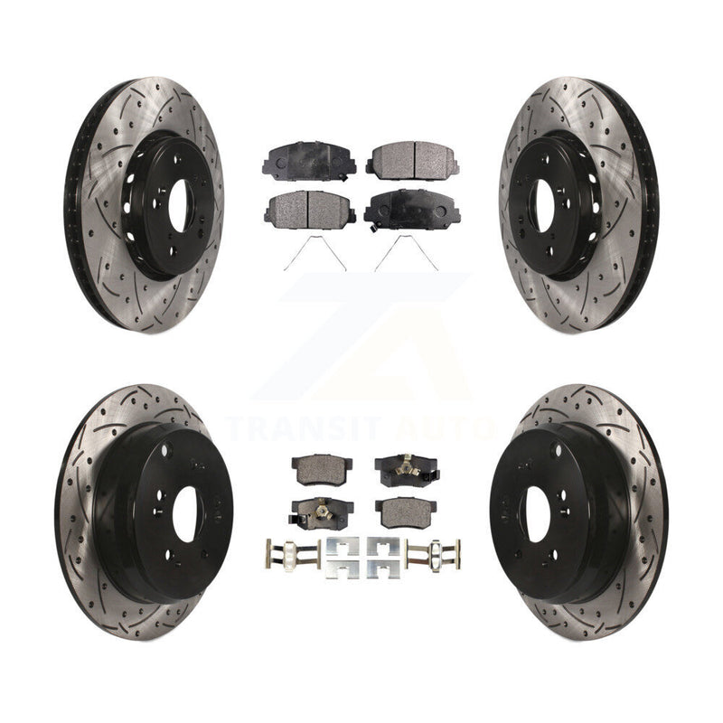 Transit Auto KDF-100379 Disc Brake Kit for 2013-2018 Acura RDX - Front and Rear