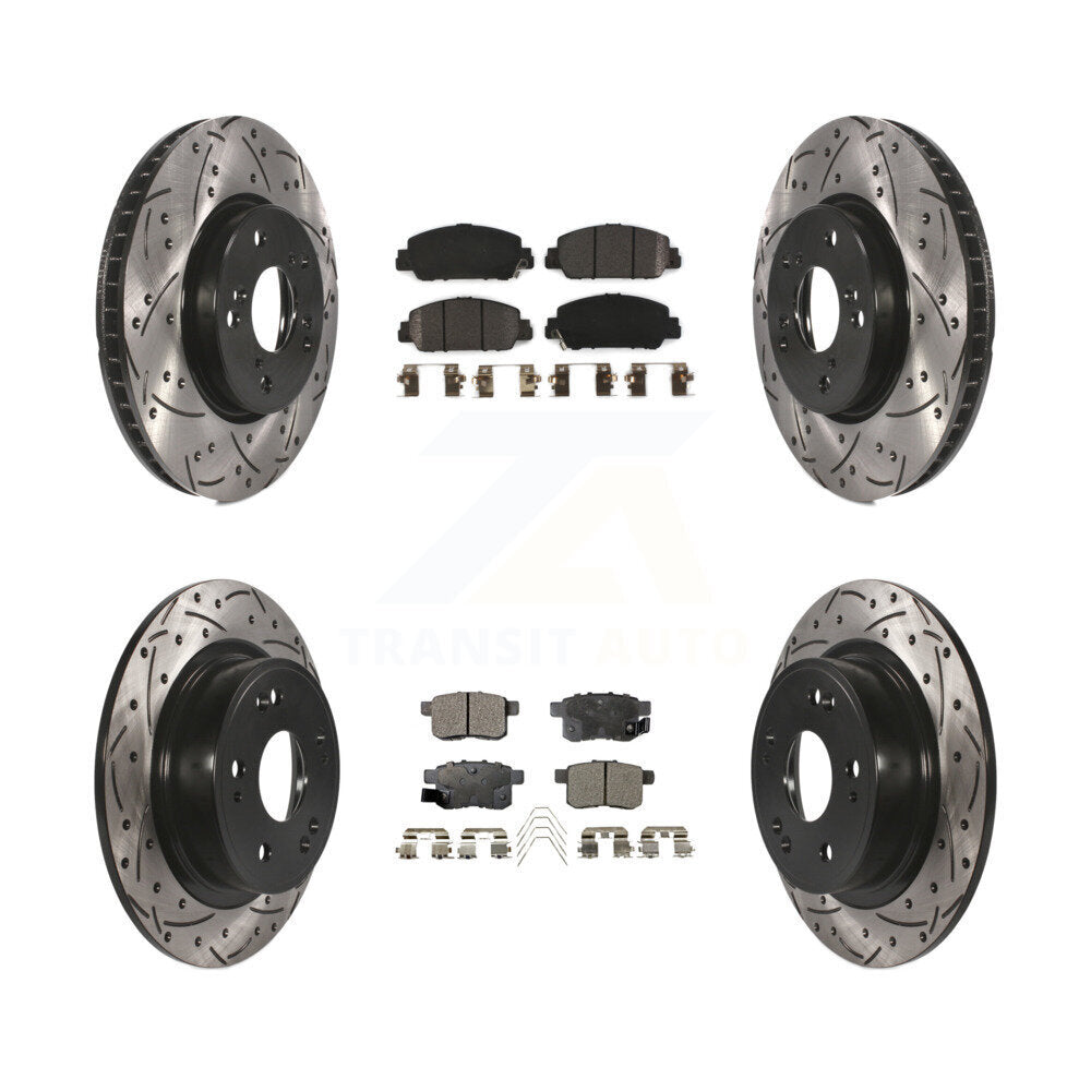Transit Auto KDF-100381 Disc Brake Kit for 2013-2017 Honda Accord - Front and Rear