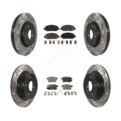 Transit Auto KDF-100384 Disc Brake Kit for 2013-2017 Honda Accord - Front and Rear