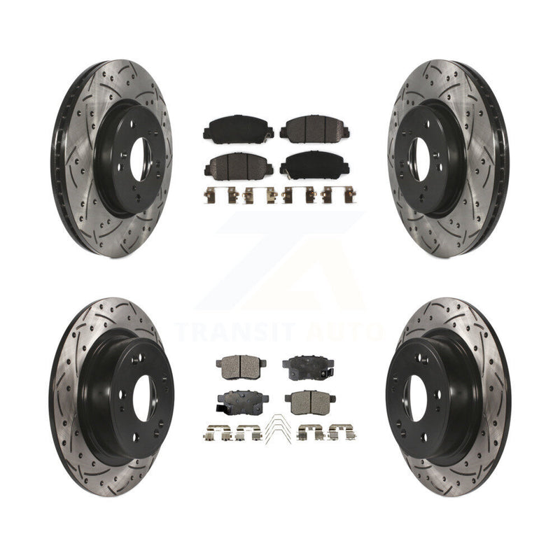 Transit Auto KDF-100384 Disc Brake Kit for 2013-2017 Honda Accord - Front and Rear