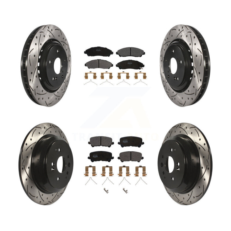 Transit Auto KDF-100390 Disc Brake Kit for 2014-2016 Acura MDX - Front and Rear