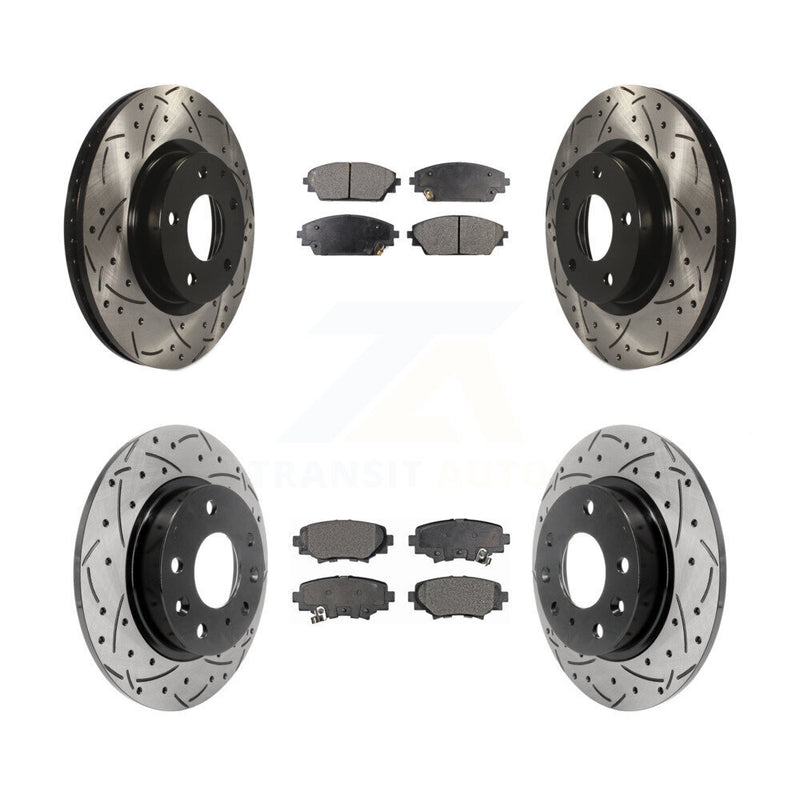 Transit Auto KDF-100391 Disc Brake Kit for 2014-2018 Mazda 3, Mazda 3 Sport - Front and Rear