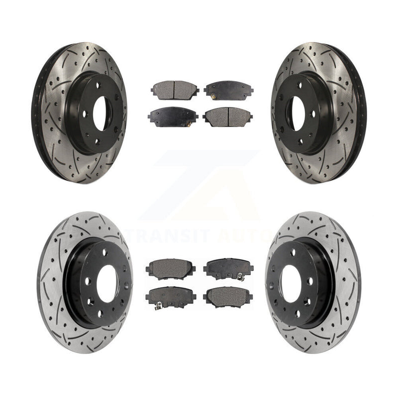 Transit Auto KDF-100395 Disc Brake Kit for 2014-2018 Mazda 3, Mazda 3 Sport - Front and Rear