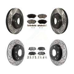 Transit Auto KDF-100397 Disc Brake Kit for 2014-2018 Mazda 3, Mazda 3 Sport - Front and Rear