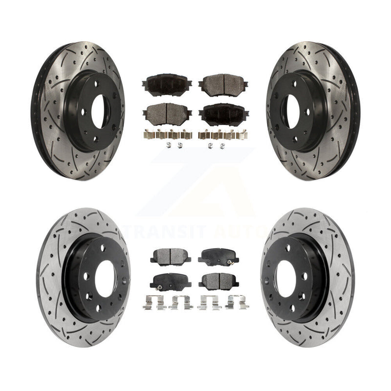 Transit Auto KDF-100397 Disc Brake Kit for 2014-2018 Mazda 3, Mazda 3 Sport - Front and Rear