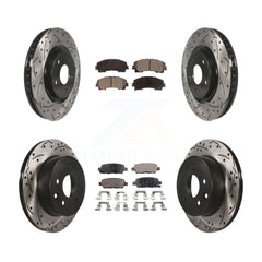 Transit Auto KDF-100401 Disc Brake Kit for 2014-2019 Nissan Rogue - Front and Rear