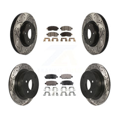 Transit Auto KDF-100402 Disc Brake Kit for 2013-2023 Nissan Altima - Front and Rear