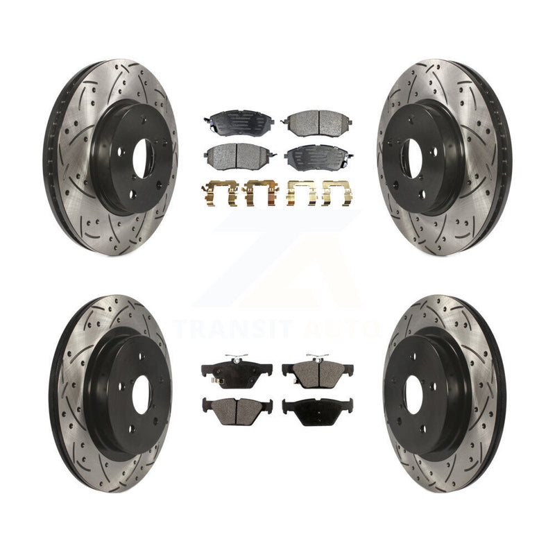Transit Auto KDF-100403 Disc Brake Kit for 2015 Subaru Legacy - Front and Rear