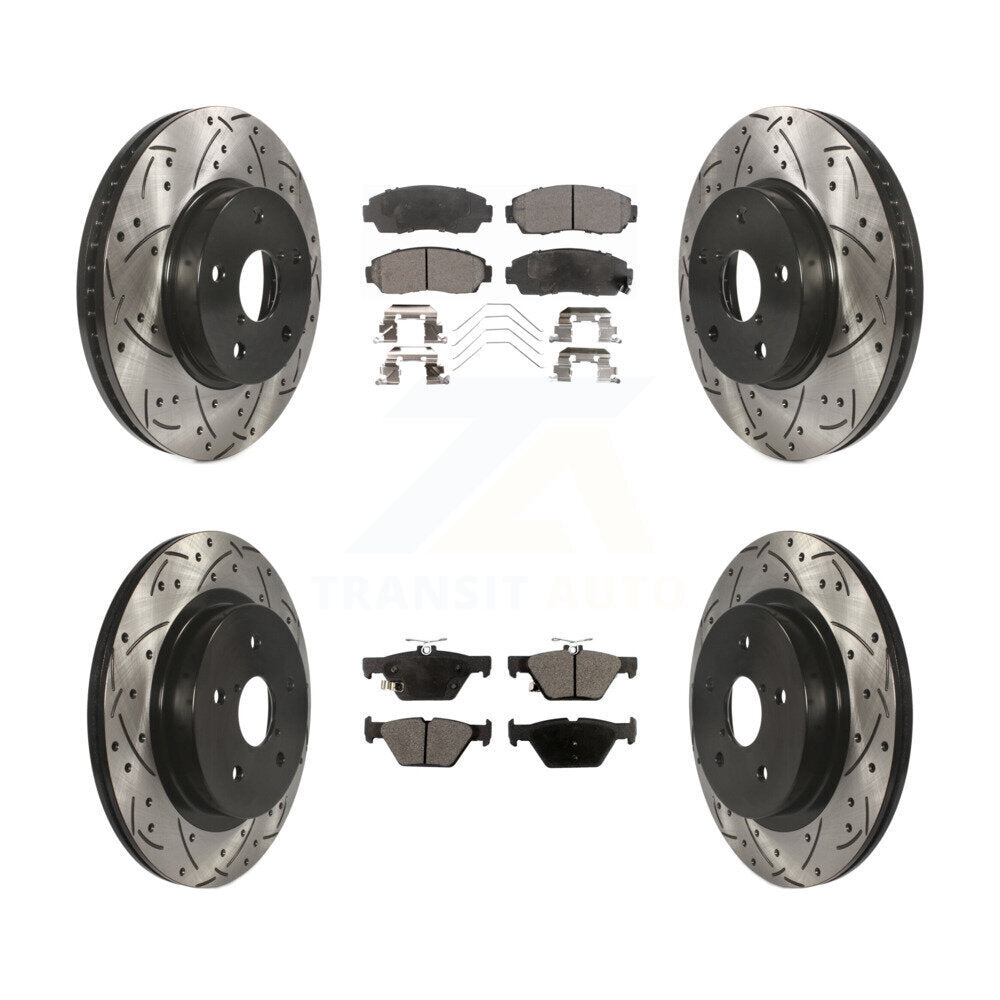 Transit Auto KDF-100404 Disc Brake Kit for 2016-2019 Subaru Legacy - Front and Rear
