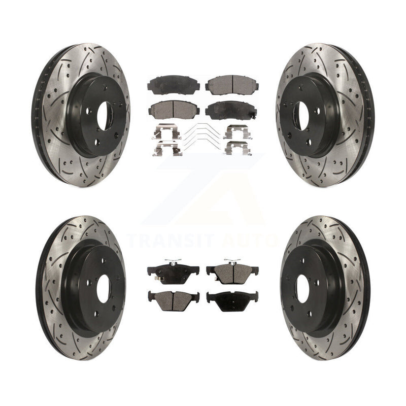 Transit Auto KDF-100404 Disc Brake Kit for 2016-2019 Subaru Legacy - Front and Rear