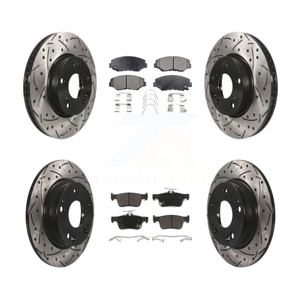 Transit Auto KDF-100405 Disc Brake Kit for 2016-2021 Honda Civic - Front and Rear