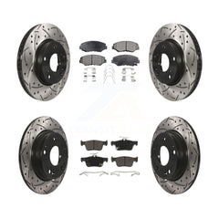 Transit Auto KDF-100405 Disc Brake Kit for 2016-2021 Honda Civic - Front and Rear