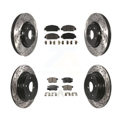 Transit Auto KDF-100406 Disc Brake Kit for 2017 Honda Accord - Front and Rear
