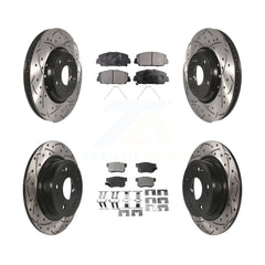 Transit Auto KDF-100408 Disc Brake Kit for 2017-2022 Acura ILX - Front and Rear