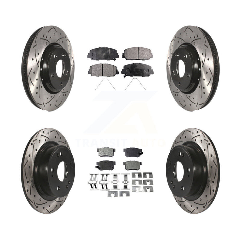 Transit Auto KDF-100408 Disc Brake Kit for 2017-2022 Acura ILX - Front and Rear