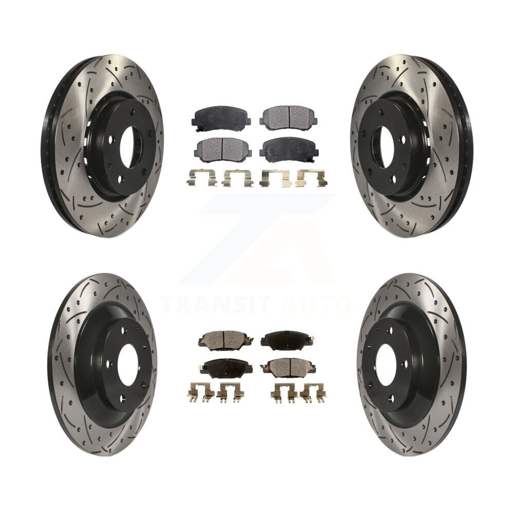 Transit Auto KDF-100409 Disc Brake Kit for 2016-2024 Mazda CX-5 - Front and Rear