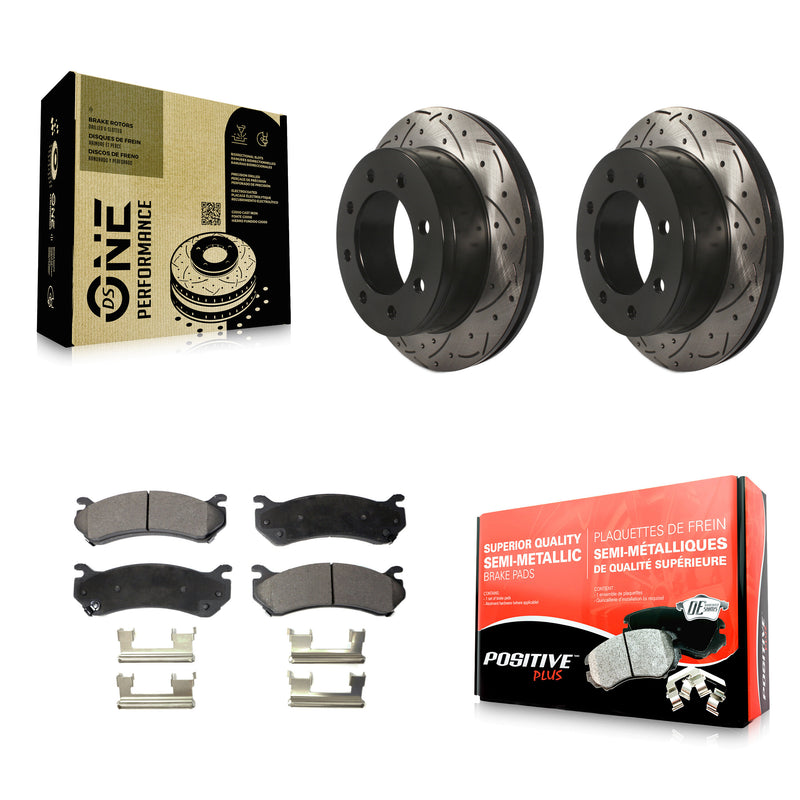 Transit Auto KDF-100410 Disc Brake Kit for 1999-2013 Chevrolet Suburban 2500, GMC Yukon XL 2500 and More - Rear