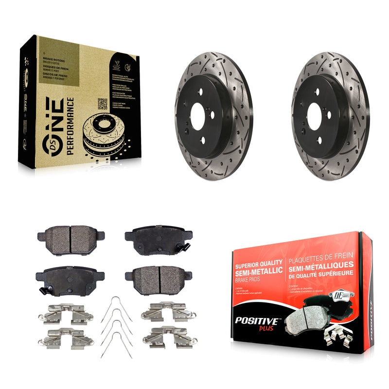 Transit Auto KDF-100418 Disc Brake Kit for 2009-2022 Toyota Corolla, Toyota Prius AWD-e and More - Rear