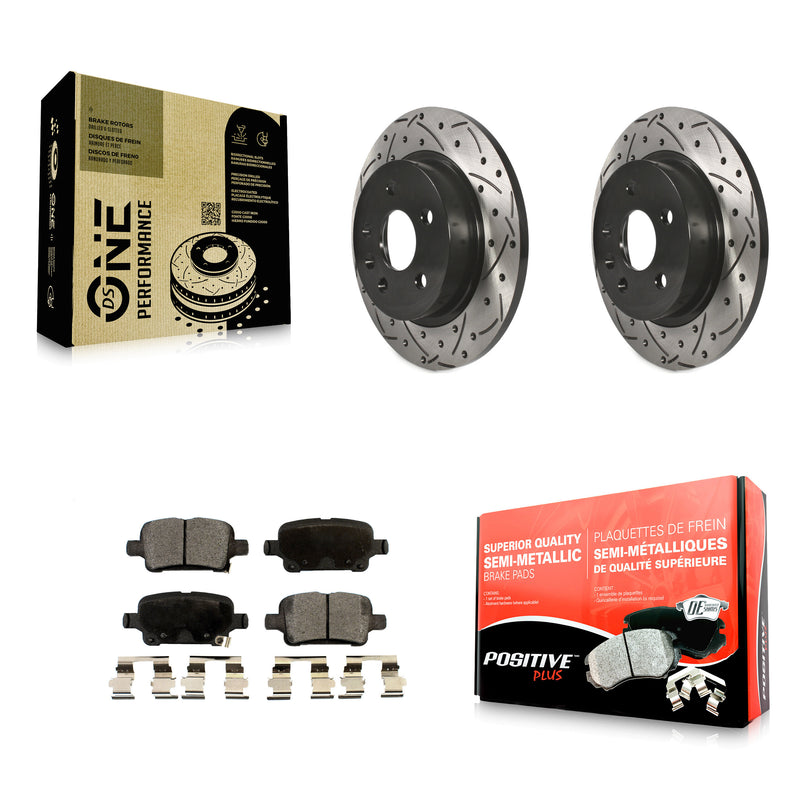 Transit Auto KDF-100424 Disc Brake Kit for 2016 Chevrolet Cruze - Rear