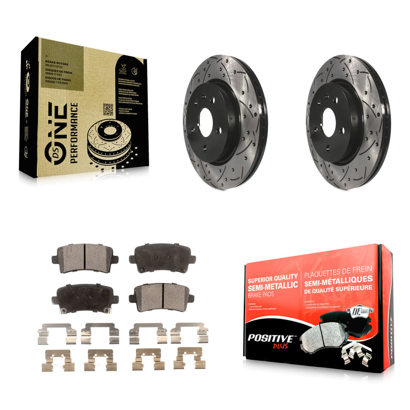 Transit Auto KDF-100425 Disc Brake Kit for 2010-2020 Cadillac XTS, Chevrolet Malibu Limited and More - Rear