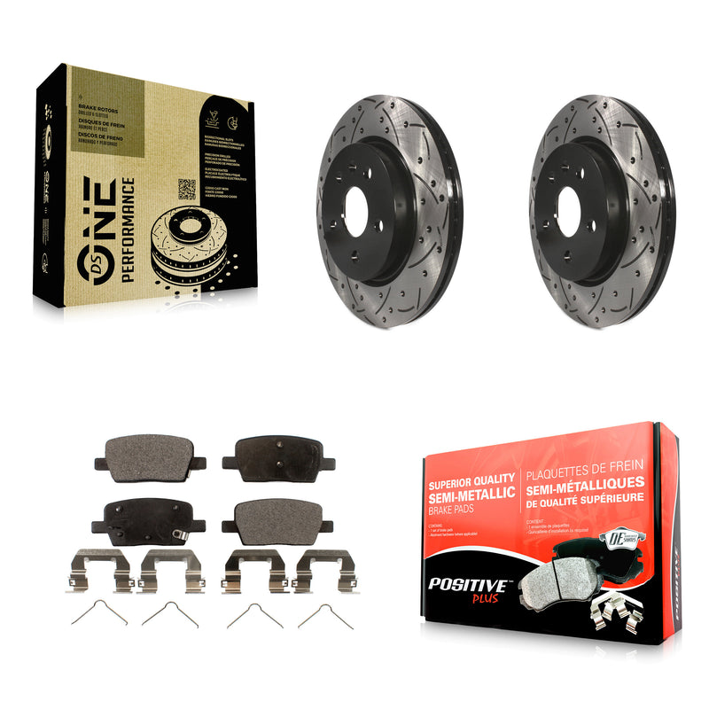 Transit Auto KDF-100426 Disc Brake Kit for 2016-2022 Chevrolet Camaro, Cadillac CT6 - Rear