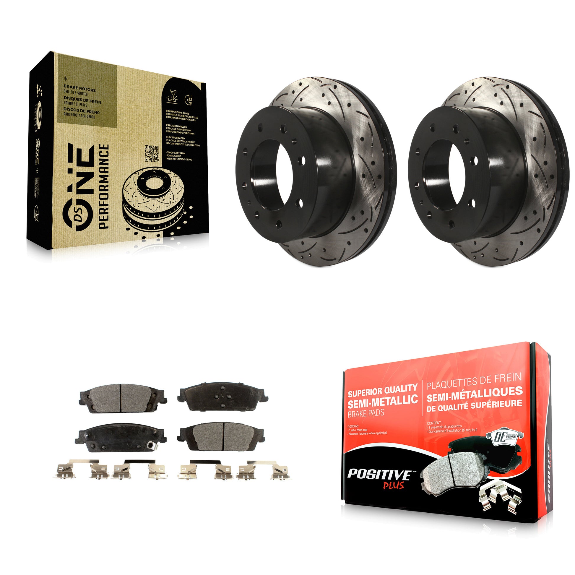 Transit Auto KDF-100429 Disc Brake Kit for 2017-2019 Chevrolet Suburban - Rear