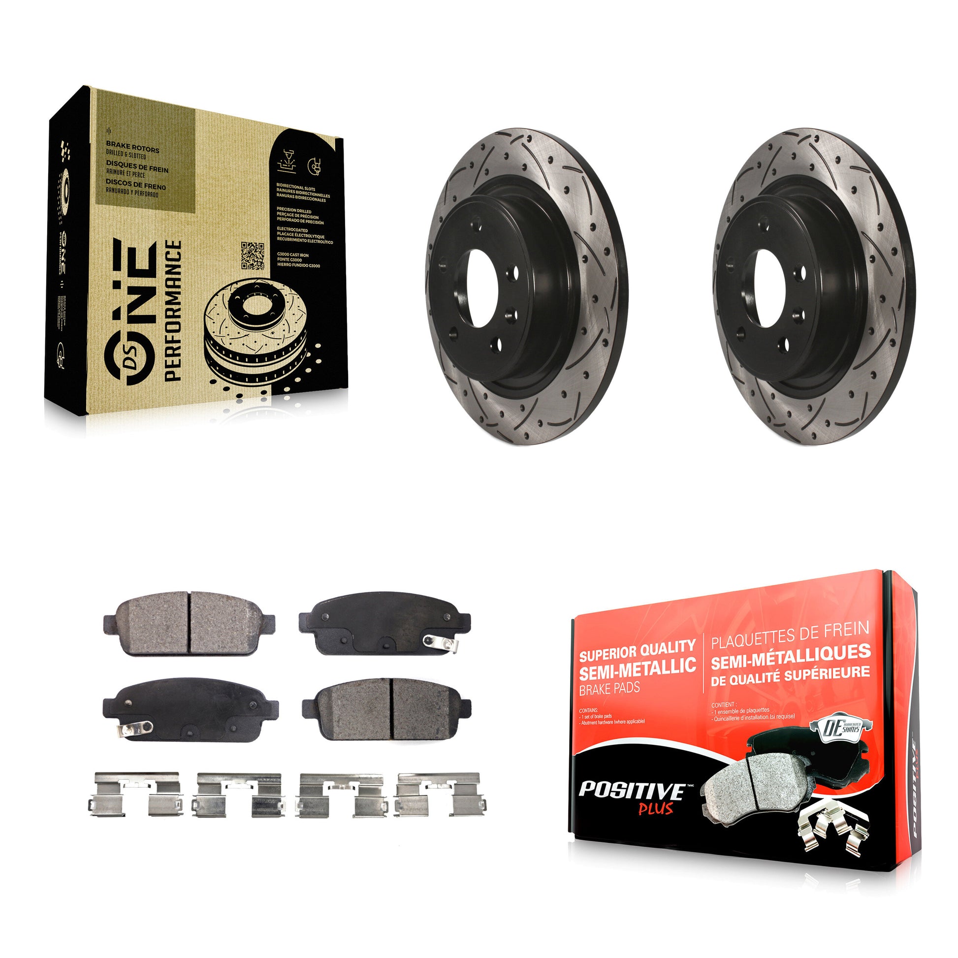 Transit Auto KDF-100430 Disc Brake Kit for 2011-2019 Buick Cascada, Cadillac ELR and More - Rear