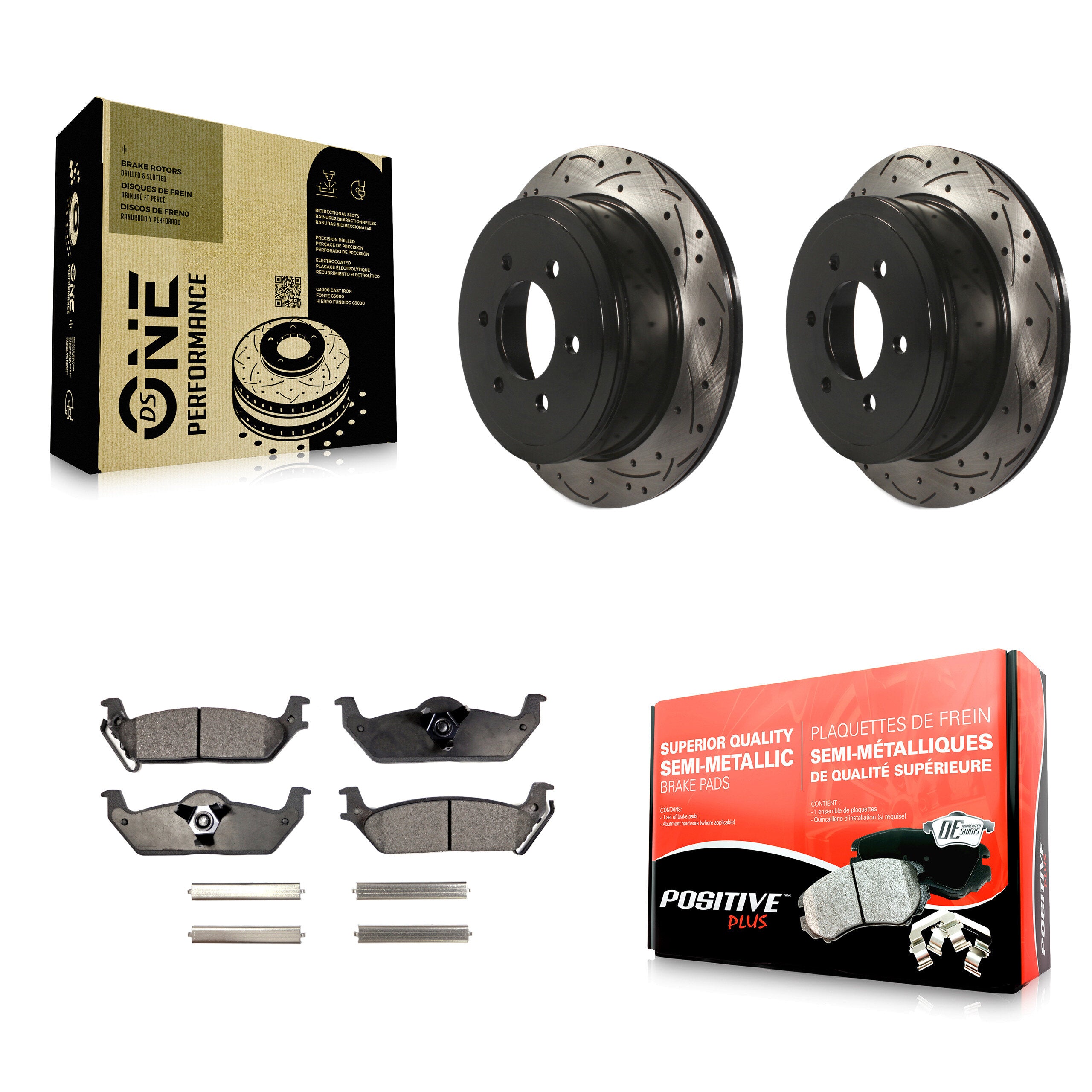 Transit Auto KDF-100431 Disc Brake Kit for 2004-2011 Lincoln Mark LT, Ford F-150 - Rear